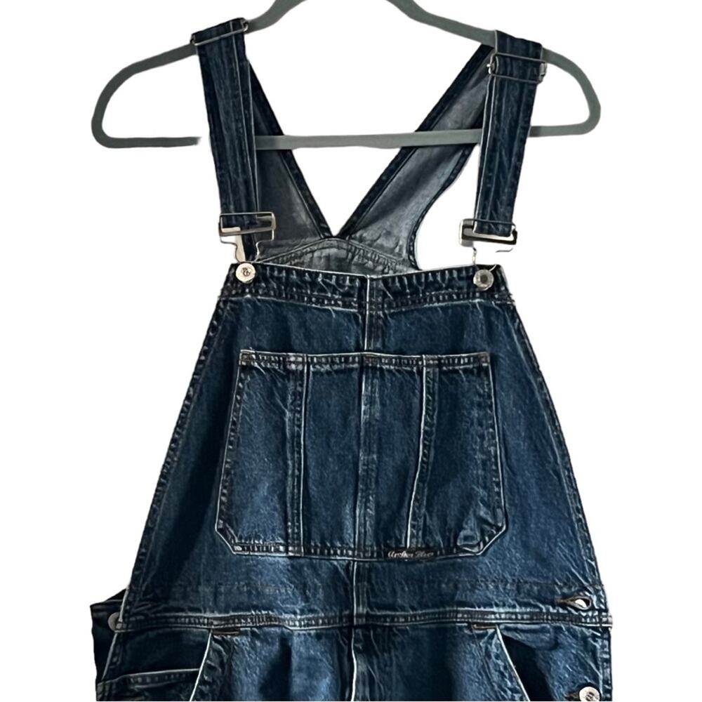 Vintage Anchor Blue Mens Denim 
Overalls Skate Y2K Baggy Size L - Picture 3 of 10